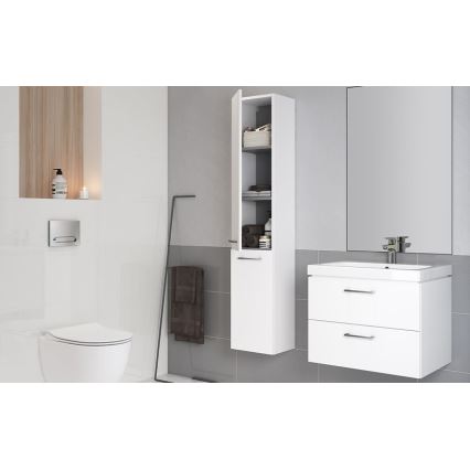 Cersanit S801-142-DSM - Hängender Badezimmerschrank mit Waschbecken ELODY PLUS 46x60 cm Weiß