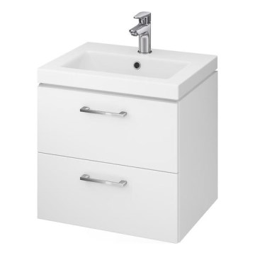 Cersanit S801-146-DSM - Hängender Badezimmerschrank mit Waschbecken ELIS 46x50 cm weiß