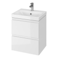 Cersanit S801-230-DSM - Hängender Badezimmerschrank mit Waschbecken MODUO 62x50 cm weiß