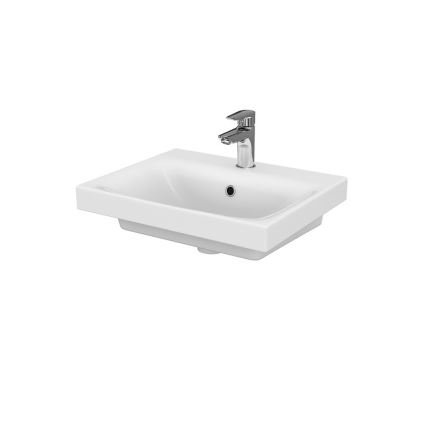 Cersanit S801-230-DSM - Hängender Badezimmerschrank mit Waschbecken MEDDIE 62x50 cm weiß