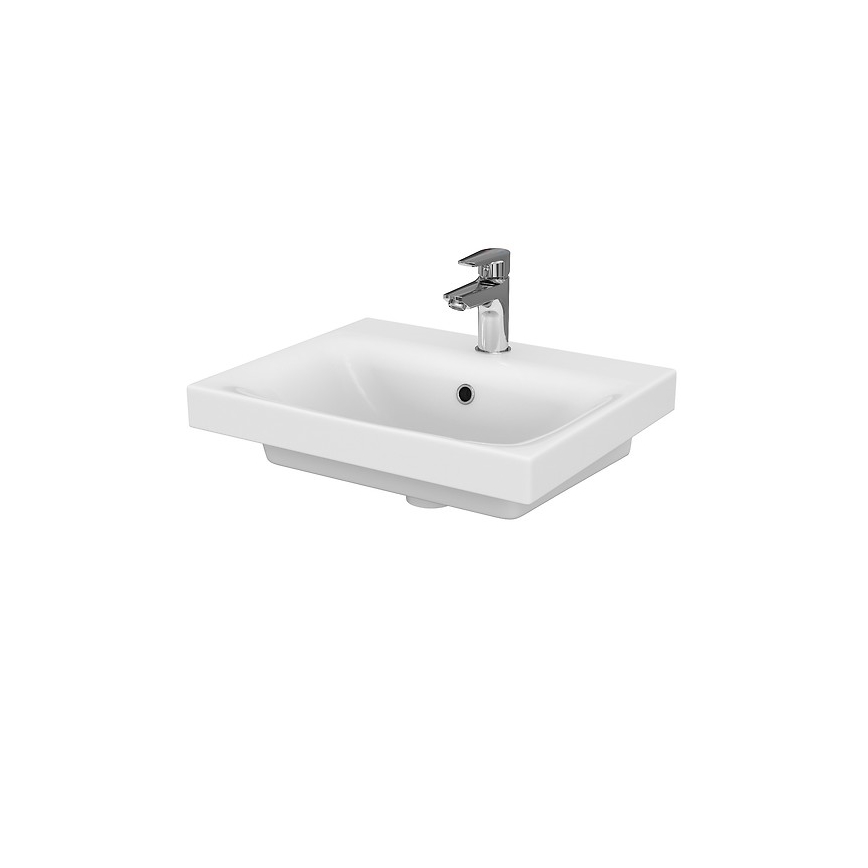 Cersanit S801-230-DSM - Hängender Badezimmerschrank mit Waschbecken MEDDIE 62x50 cm weiß
