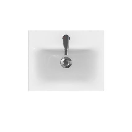 Cersanit S801-230-DSM - Hängender Badezimmerschrank mit Waschbecken MEDDIE 62x50 cm weiß