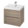 Cersanit S924-008 - Hängender Badezimmerschrank unter dem Waschbecken BARBARA 53,3x59,4 cm Eiche
