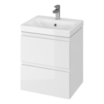Cersanit S929-012 - Hängender Badezimmerschrank unter dem Waschbecken MEDDIE 57x49,4 cm Hochglanz Weiß