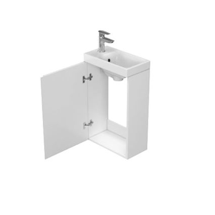 Cersanit S929-014 - Badezimmerschrank unter dem Waschbecken MODUO 59x39 cm glänzend weiß