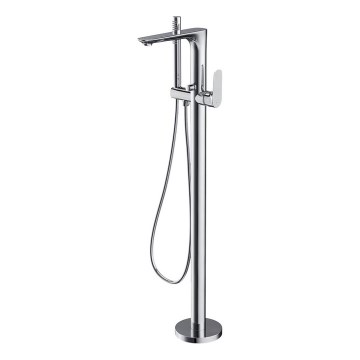 Cersanit S951-306 - Freistehendes Badewannenset mit CREA Armatur in glänzendem Chrom