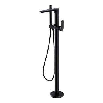 Cersanit S951-308 - Freistehendes Badewannenset mit CREA Armatur in Schwarz