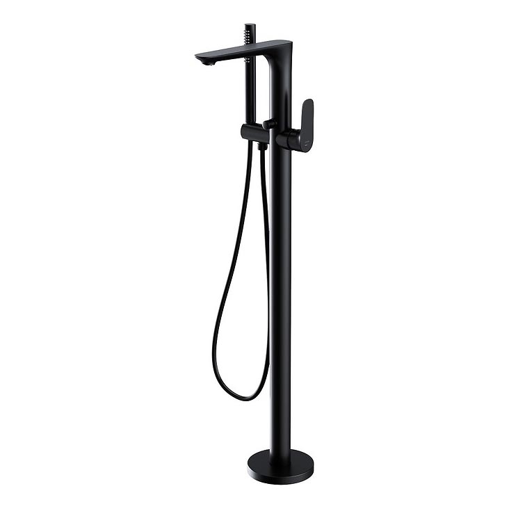 Cersanit S951-308 - Freistehendes Badewannenset mit CREA Armatur in Schwarz