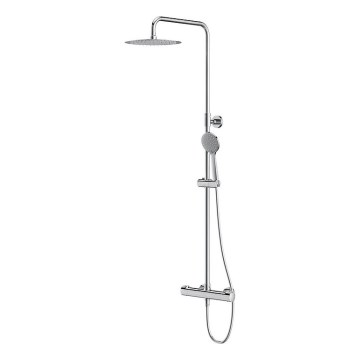 Cersanit S951-340 - Duschset mit thermostatischem Mischbatterie CITY glänzender Chrom