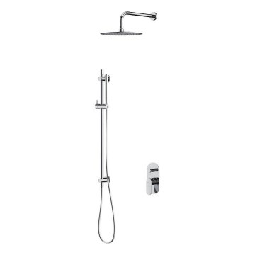 Cersanit S952-008 - Dusch-Set mit Unterputz-Armatur CREA glänzendes Chrom