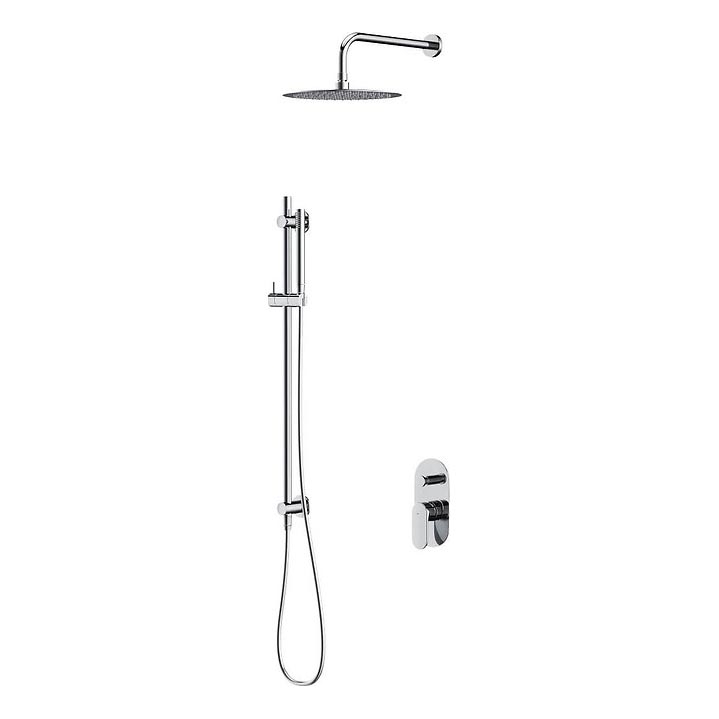Cersanit S952-008 - Dusch-Set mit Unterputz-Armatur CREA glänzendes Chrom