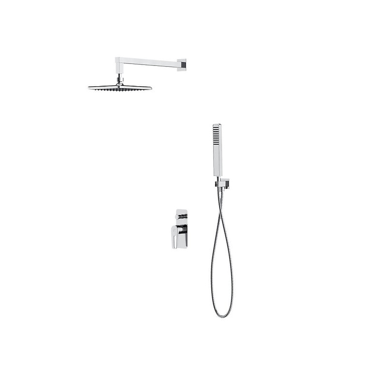 Cersanit S952-012 - Dusch-Set mit Unterputz-Armatur MILLE glänzendes Chrom