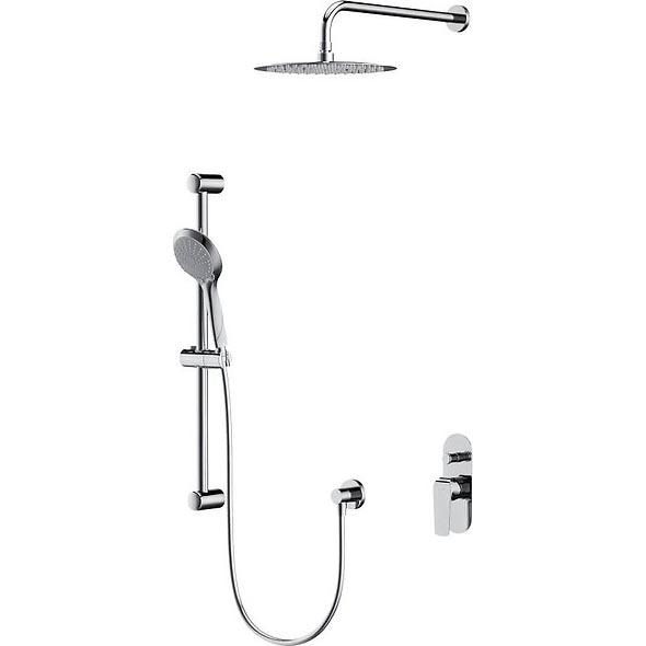 Cersanit S952-014 - Dusch-Set mit Unterputz-Armatur CITY glänzendes Chrom