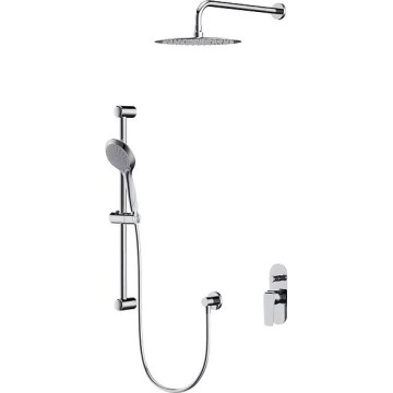 Cersanit S952-014 - Duschset mit Unterputzarmatur CITY glänzender Chrom