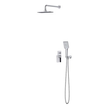 Cersanit S952-029 - Duschset mit Unterputzarmatur LARGA glänzender Chrom