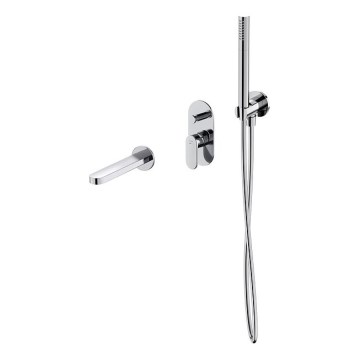 Cersanit S952-035 - Badewannenset mit Unterputzarmatur CREA glänzender Chrom