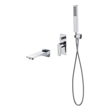 Cersanit S952-037 - Badewannenset mit Unterputzarmatur MILLE glänzender Chrom