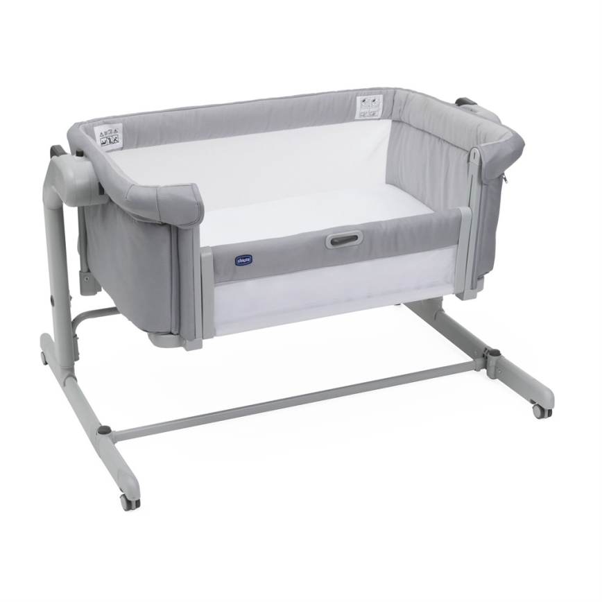 Chicco - Babybett 2-in-1 2v1 NEXT2ME MAGIC EVO hellgrau