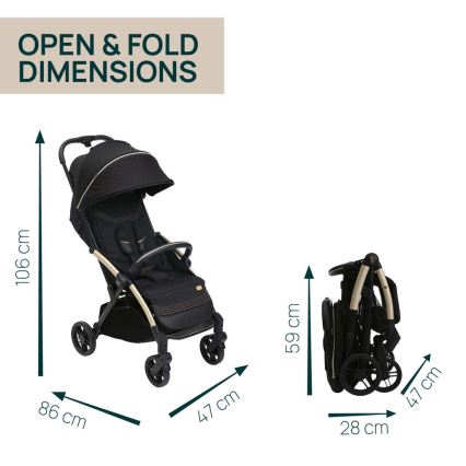 Chicco - Sportwagen GOODY XPLUS Black Re_Lux Eco+ + Laufrad ALL AROUND