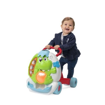 Chicco - Lauflernhilfe mit Aktivitäten und Sound 2in1 DINO 2xAA