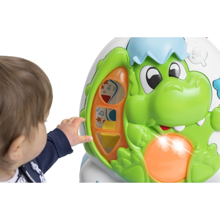 Chicco - Lauflernhilfe mit Aktivitäten und Sound 2in1 DINO 2xAA