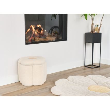Childhome - Hocker BLUME d 35 cm cremefarben