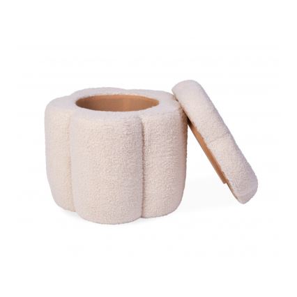 Childhome - Hocker BLUME d 35 cm cremefarben