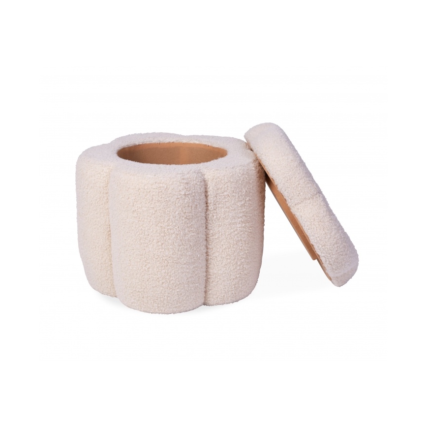 Childhome - Hocker BLUME d 35 cm cremefarben