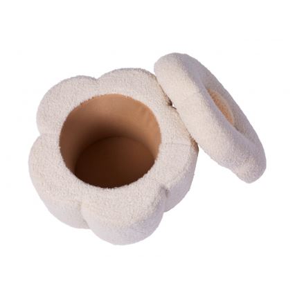 Childhome - Hocker BLUME d 35 cm cremefarben