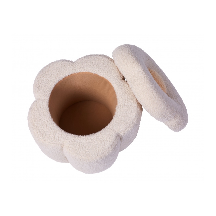 Childhome - Hocker BLUME d 35 cm cremefarben