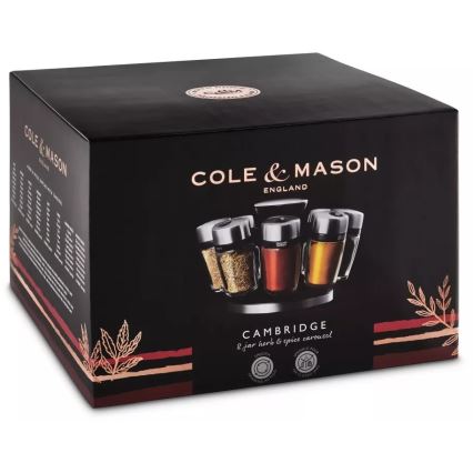 Cole&Mason - Drehbarer Gewürzständer MASTER 9-teilig