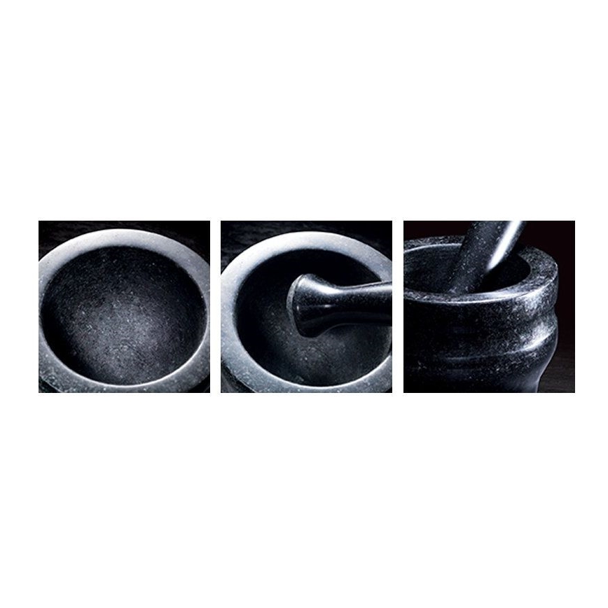 Cole&Mason - Granit-Mörser mit Stößel GRANITE Ø 18 cm Granit/Schwarz