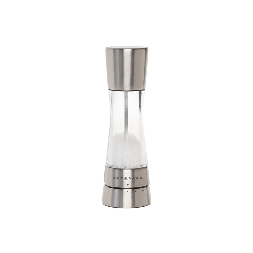 Cole&Mason - Salz- und Pfeffermühlen-Set DERWENT, 2 Stück, 19 cm, glänzender Chrom