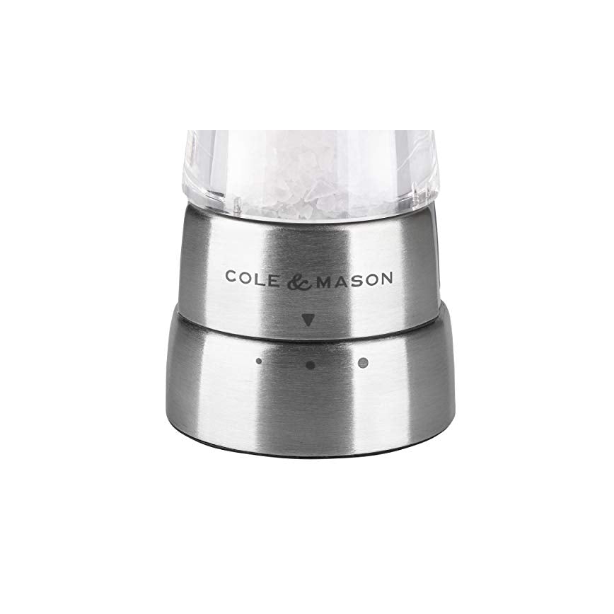 Cole&Mason - Salz- und Pfeffermühlen-Set DERWENT, 2 Stück, 19 cm, glänzender Chrom