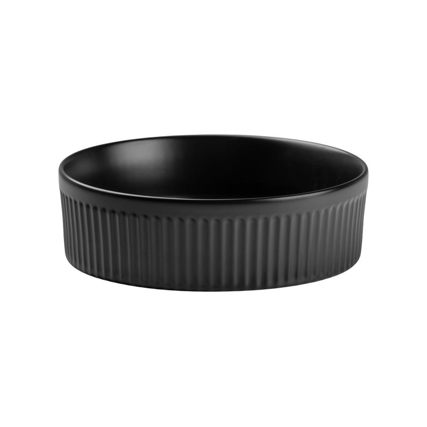COMAD BEYOND 2 BLACK (E-6565) – Aufsatzwaschbecken BEYOND, Ø 36 cm, Keramik/matt schwarz