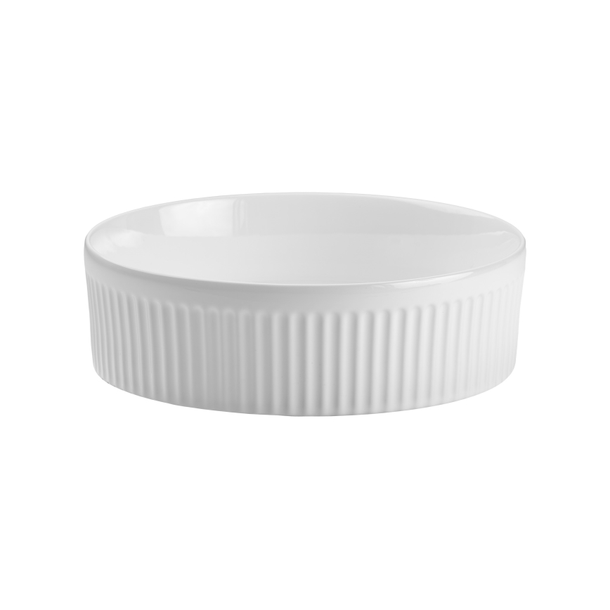 COMAD BEYOND 2 WEISS (E-6565) - Aufsatzwaschbecken BEYOND, Ø 36 cm, Keramik/glänzend weiß