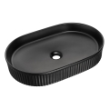 COMAD BEYOND 3 BLACK (E-6531) - Aufsatzwaschbecken BEYOND 56x36 cm Keramik/matt schwarz