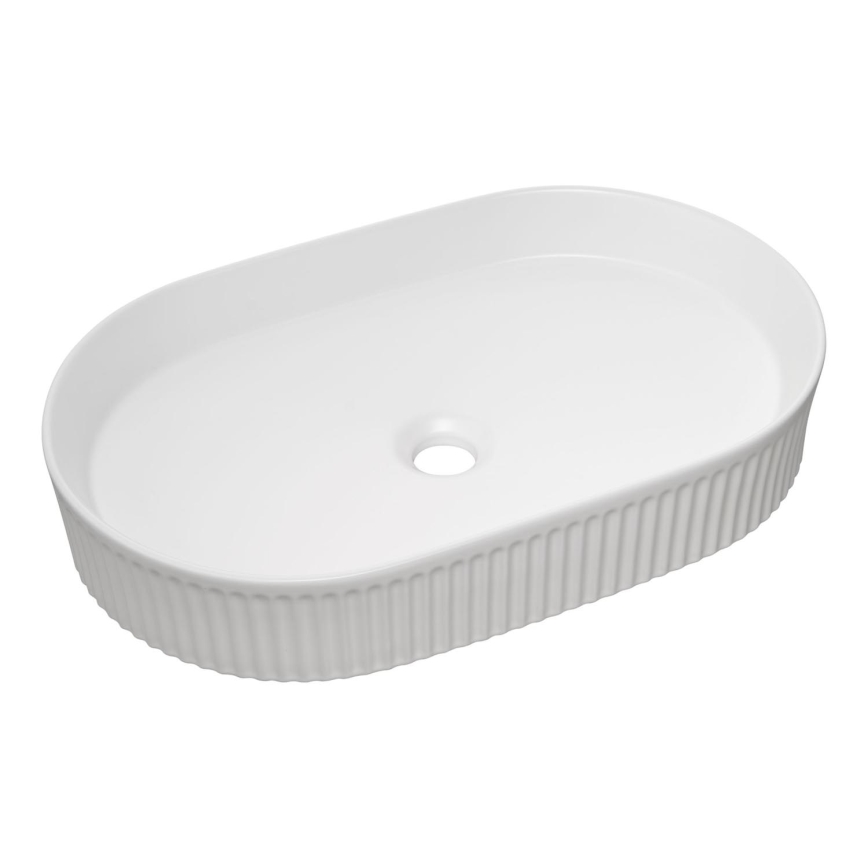COMAD BEYOND 3 WEISS (E-6531) - Aufsatzwaschbecken BEYOND 56x36 cm Keramik/glänzend weiß