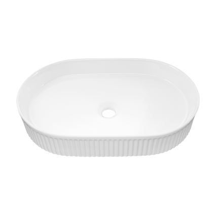 COMAD BEYOND 3 WEISS (E-6531) - Aufsatzwaschbecken BEYOND 56x36 cm Keramik/glänzend weiß