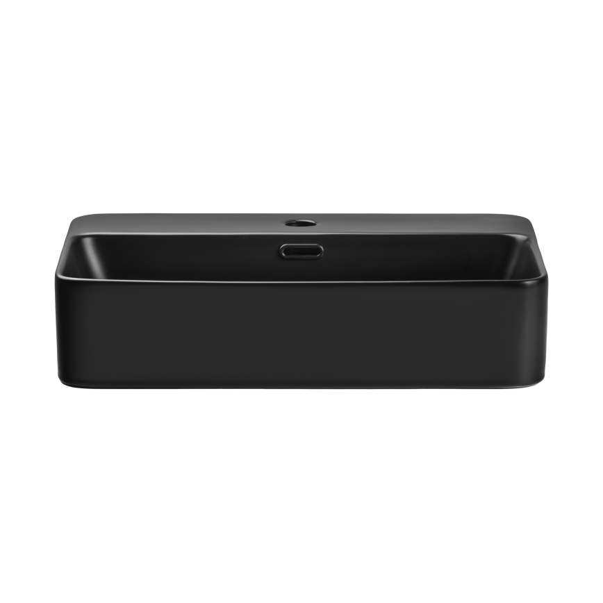 COMAD TRUST 2 BLACK (E-6282) - Aufsatzwaschbecken TRUST 55x38 cm Keramik/matt schwarz
