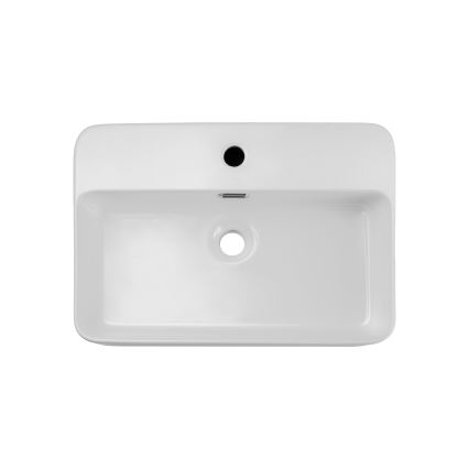 COMAD TRUST 2 WHITE (E-6282) - Aufsatzwaschbecken TRUST 55x38 cm Keramik/glänzend weiß