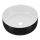 COMAD UM-6259 SIMPLE 8. - Aufsatzwaschbecken SIMPLE Ø 36 cm Keramik/mattweiß/mattschwarz