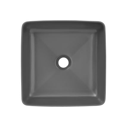 COMAD UM-6276 SLIM 40 GRAU DP - Aufsatzwaschbecken SLIM 37x37 cm Keramik/mattgrau