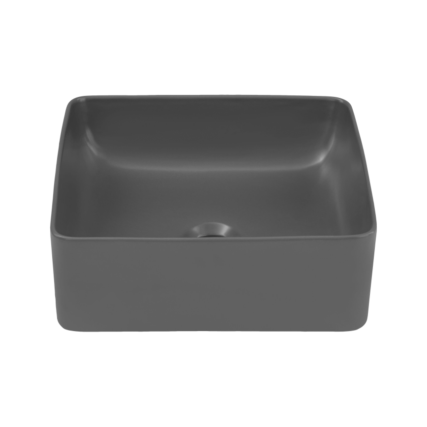 COMAD UM-6276 SLIM 40 GRAU DP - Aufsatzwaschbecken SLIM 37x37 cm Keramik/mattgrau