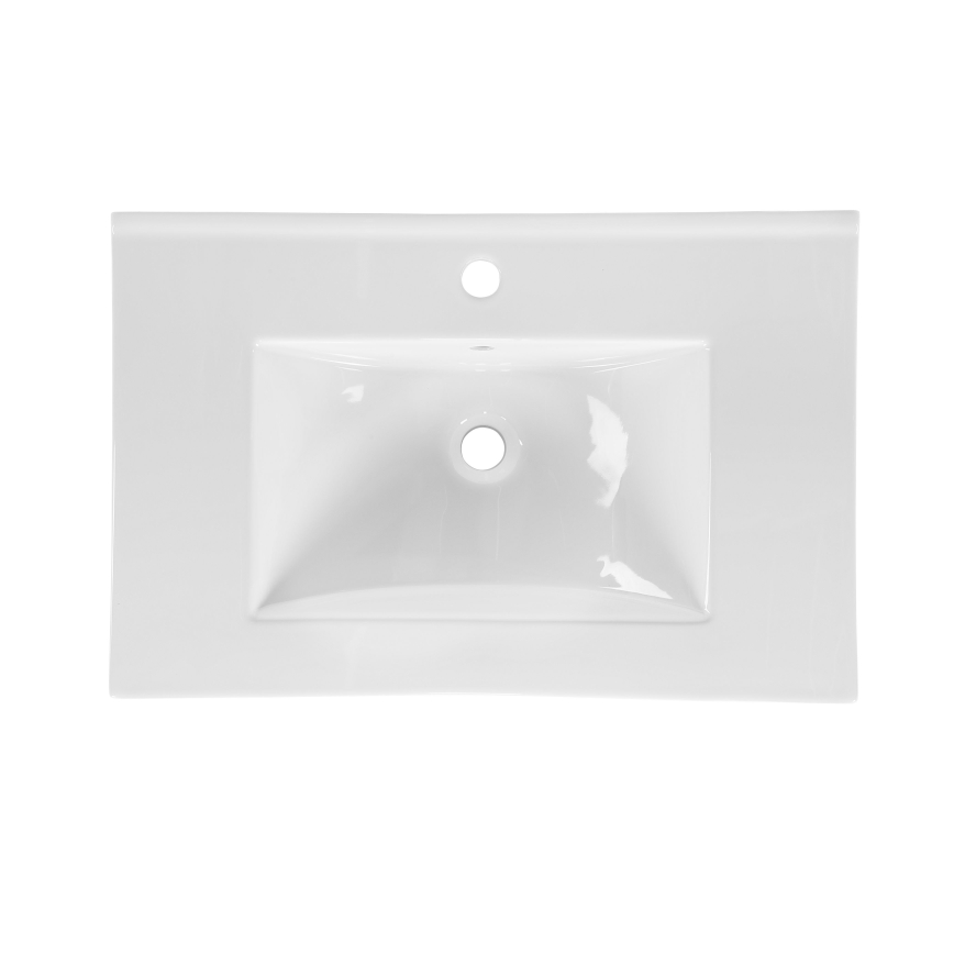 COMAD UM-CFP LAVA 80D - Einbauwaschbecken LAVA 81x46 cm Keramik/Glänzendes Weiß