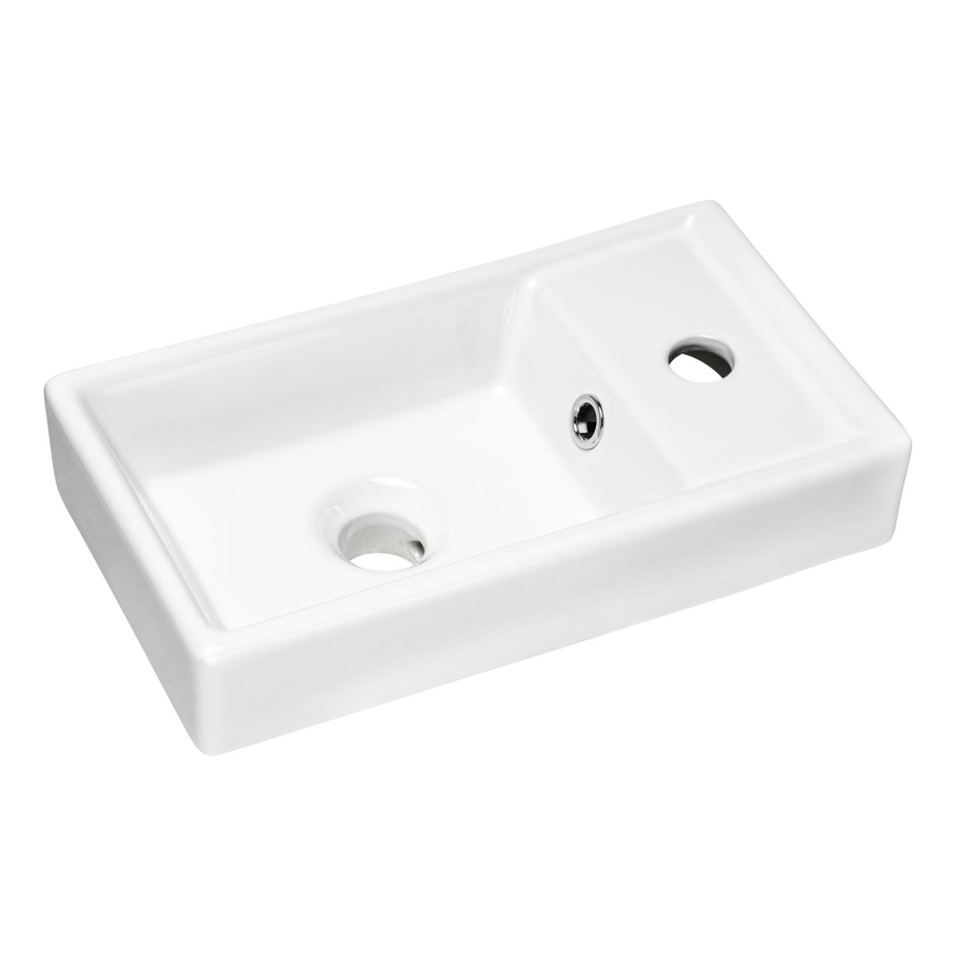 COMAD UM-VEDEA 40 - Aufsatzwaschbecken VEDEA 40x22 cm Keramik/Glänzendes Weiß