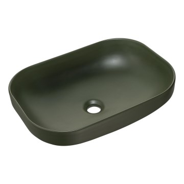 COMAD UN-NELI-MFG - Aufsatzwaschbecken NELI 50,4x35,2 cm Keramik/mattgrün