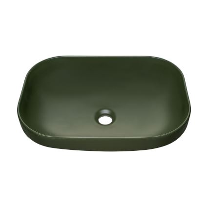 COMAD UN-NELI-MFG - Aufsatzwaschbecken NELI 50,4x35,2 cm Keramik/mattgrün