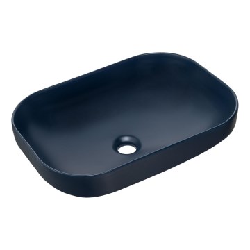 COMAD UN-NELI-MNB - Aufsatzwaschbecken NELI 50,4x35,2 cm Keramik/matt Marineblau