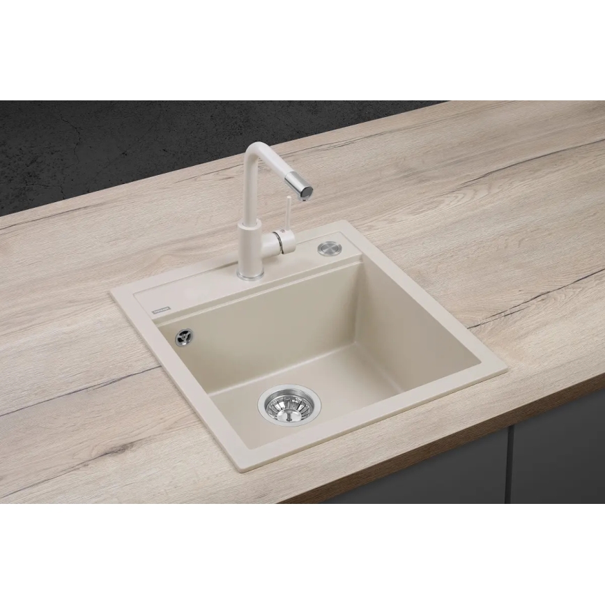 Concept DG00C50BE - Küchenspüle CUBIS 49x51 cm Granit/Beige